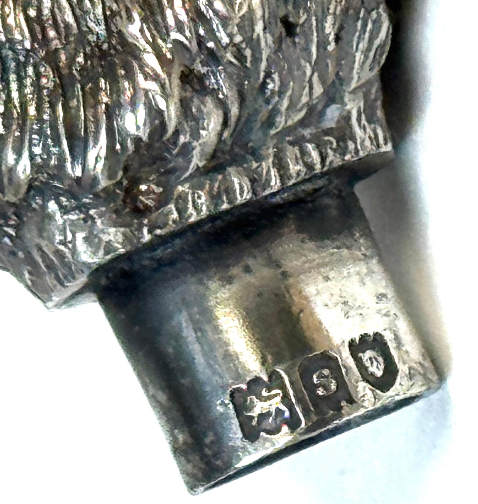Pair Edwardian Sterling Terrier Salt & Pepper London, Jonathan Howell, 1906/1913 - 6