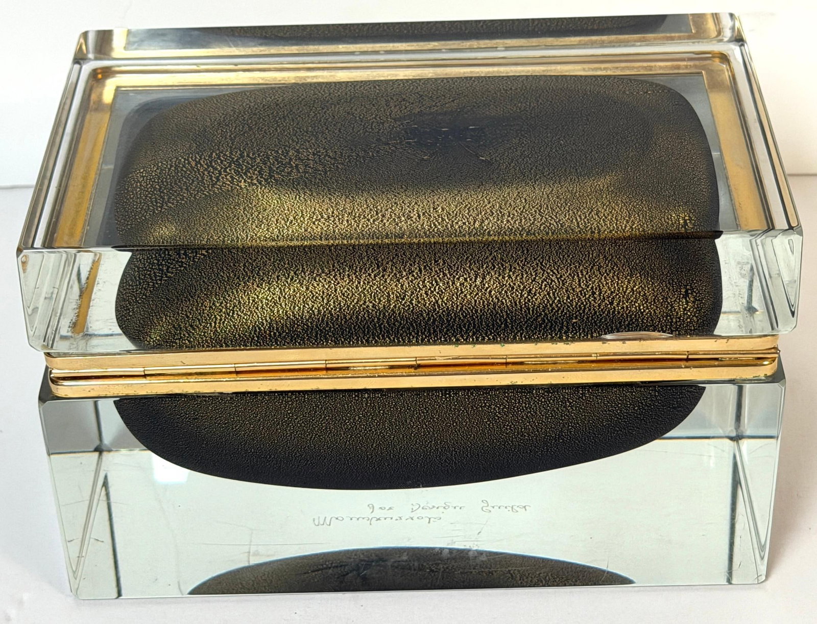 Signed Alessandro Mandruzzato for Design Guild Murano Sommerso Faceted Glass Box - 14