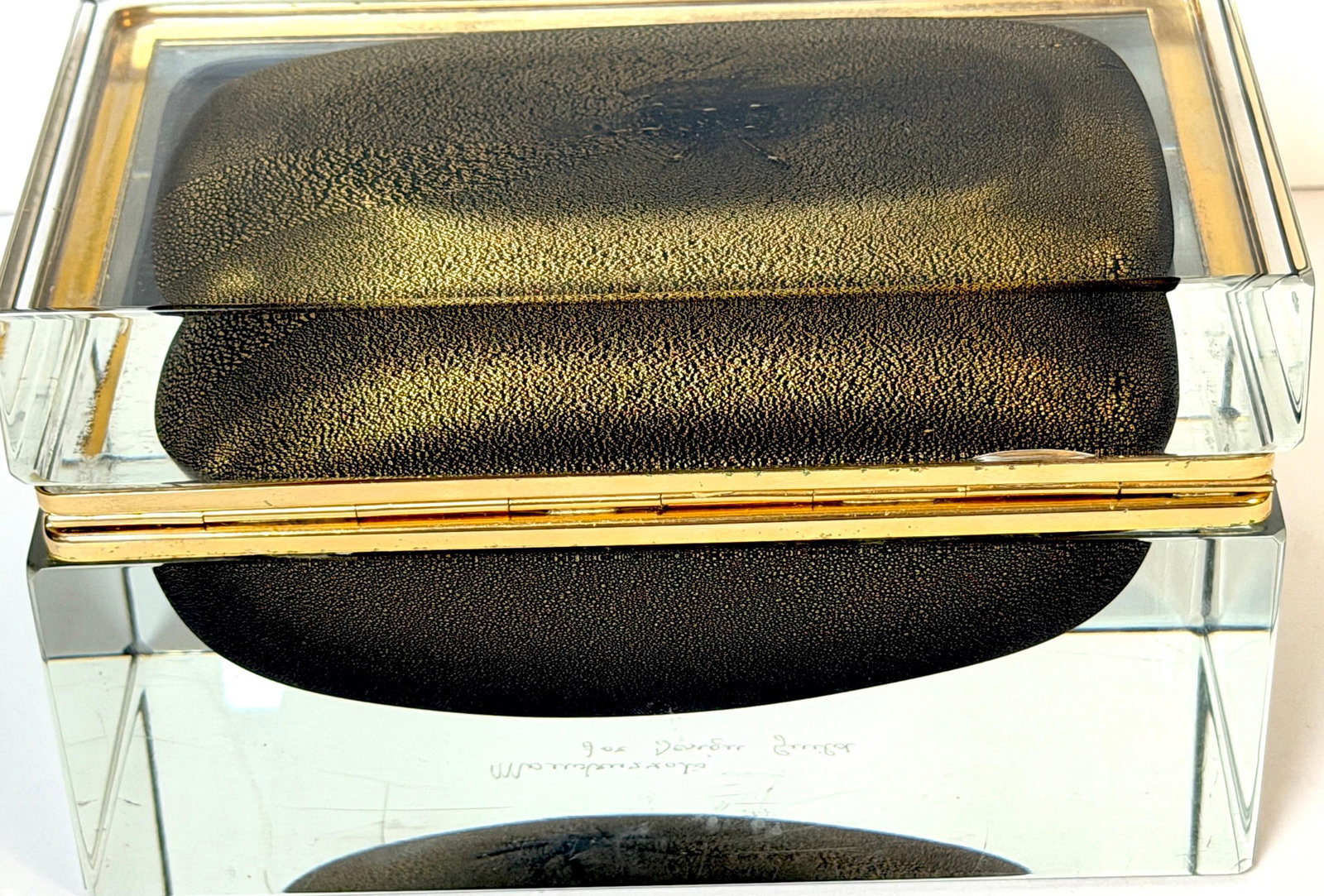 Signed Alessandro Mandruzzato for Design Guild Murano Sommerso Faceted Glass Box - 15