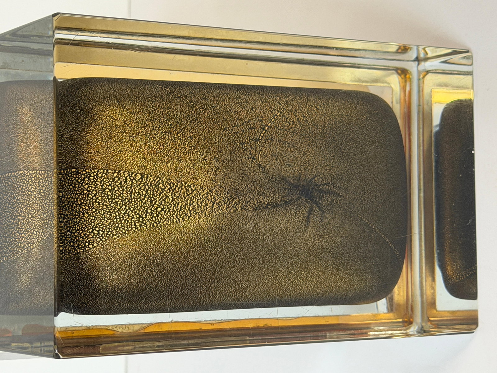 Signed Alessandro Mandruzzato for Design Guild Murano Sommerso Faceted Glass Box - 3