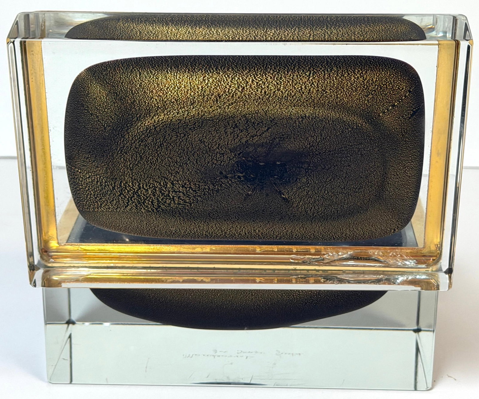 Signed Alessandro Mandruzzato for Design Guild Murano Sommerso Faceted Glass Box - 7