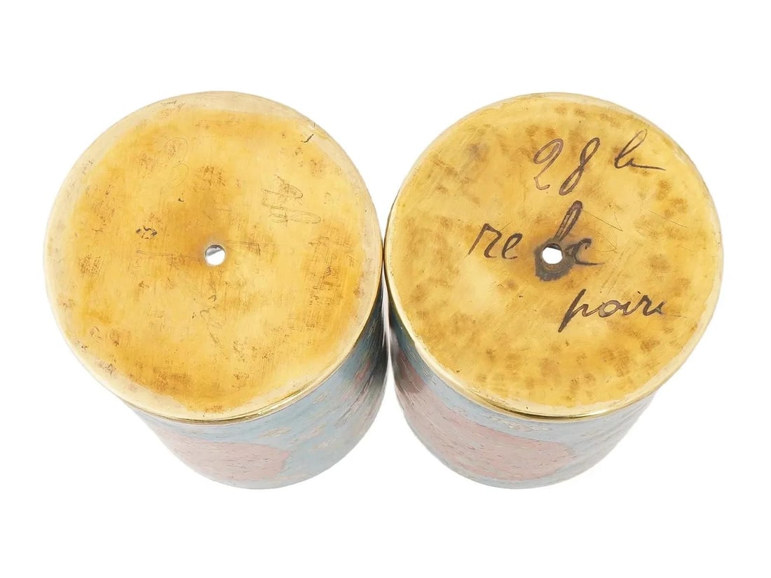 Antique Pair of Japanese Meiji Era Cloisonné Enamel Brush Pots - 6