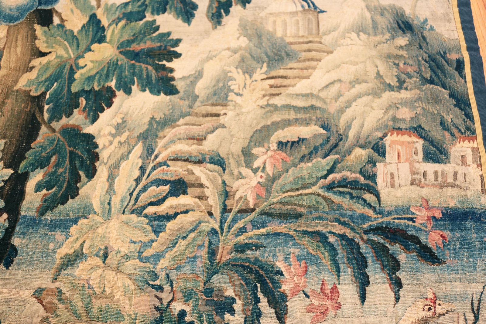 Nazmiyal Collection 18th Century French Aubusson Tapestry 5 Ft 8 in X 7 Ft 7 In - 6
