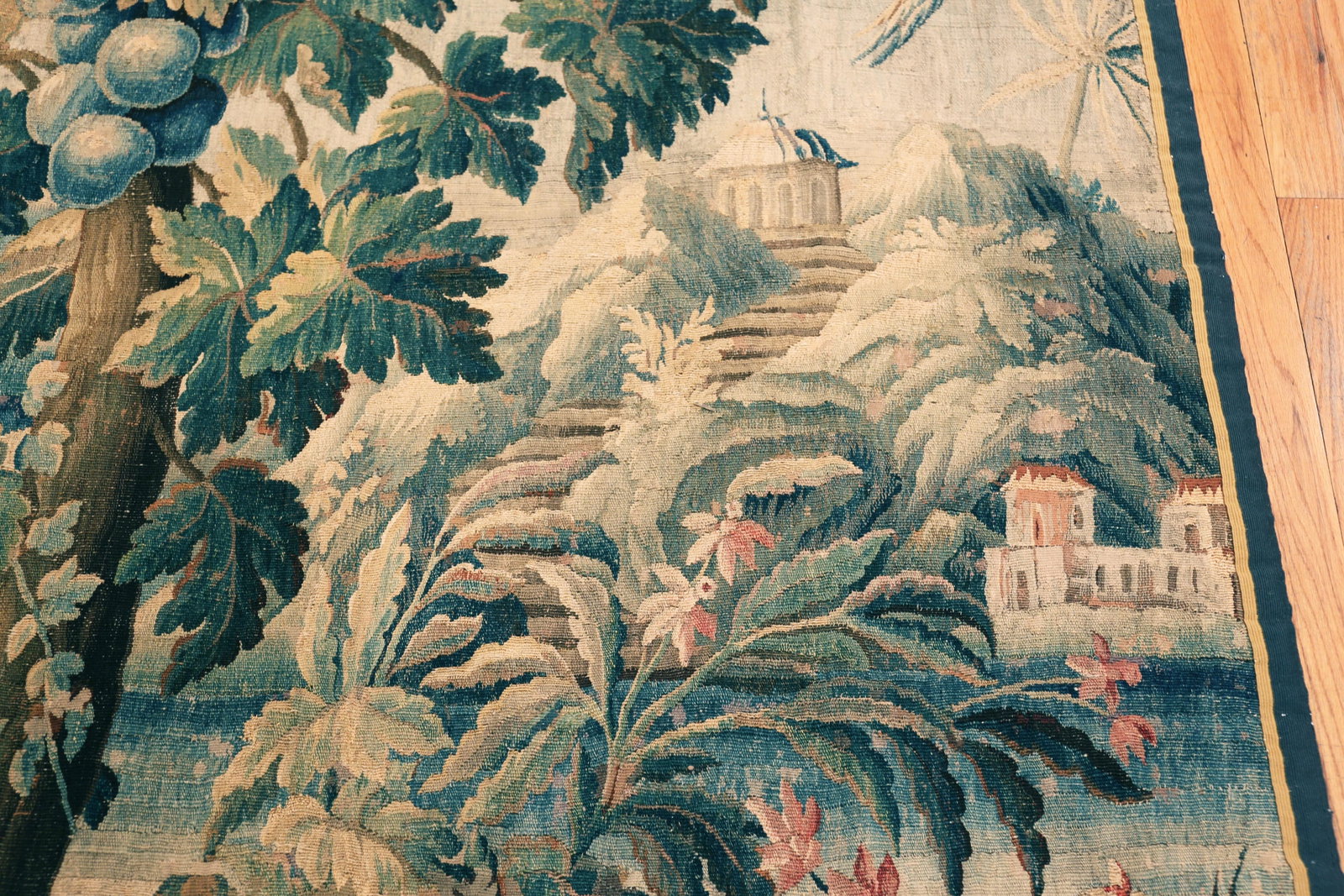 Nazmiyal Collection 18th Century French Aubusson Tapestry 5 Ft 8 in X 7 Ft 7 In - 7
