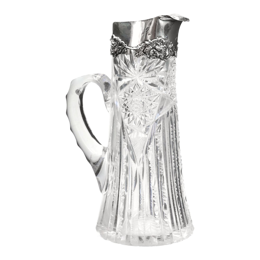 Antique Crystal Decanter w/Sterling Top (1 of 5)