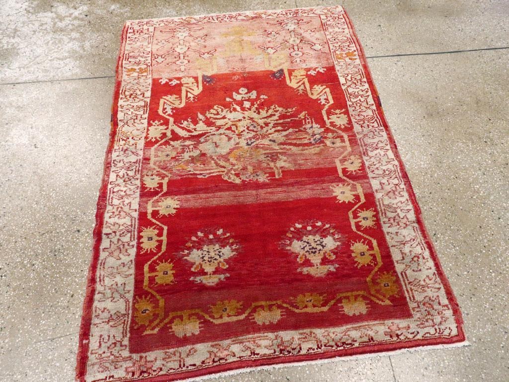 Galerie Shabab Collection Early 20th Century Turkish Oushak Throw Rug - 6