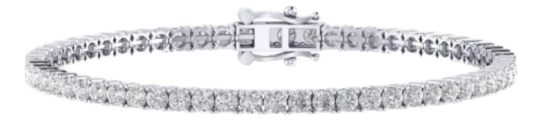 10k White Gold 3mm Round CVD Diamond 7 Inch Tennis Bracelet 6-1/5 CTTW: Elite Brilliance: 10K White Gold & 6-1/5 Cttw CVD Diamond 7-Inch Tennis BraceletThe Essential Icon of Sustainable LuxuryOwn the classic silhouette that defines timeless elegance. This 7-inch tennis