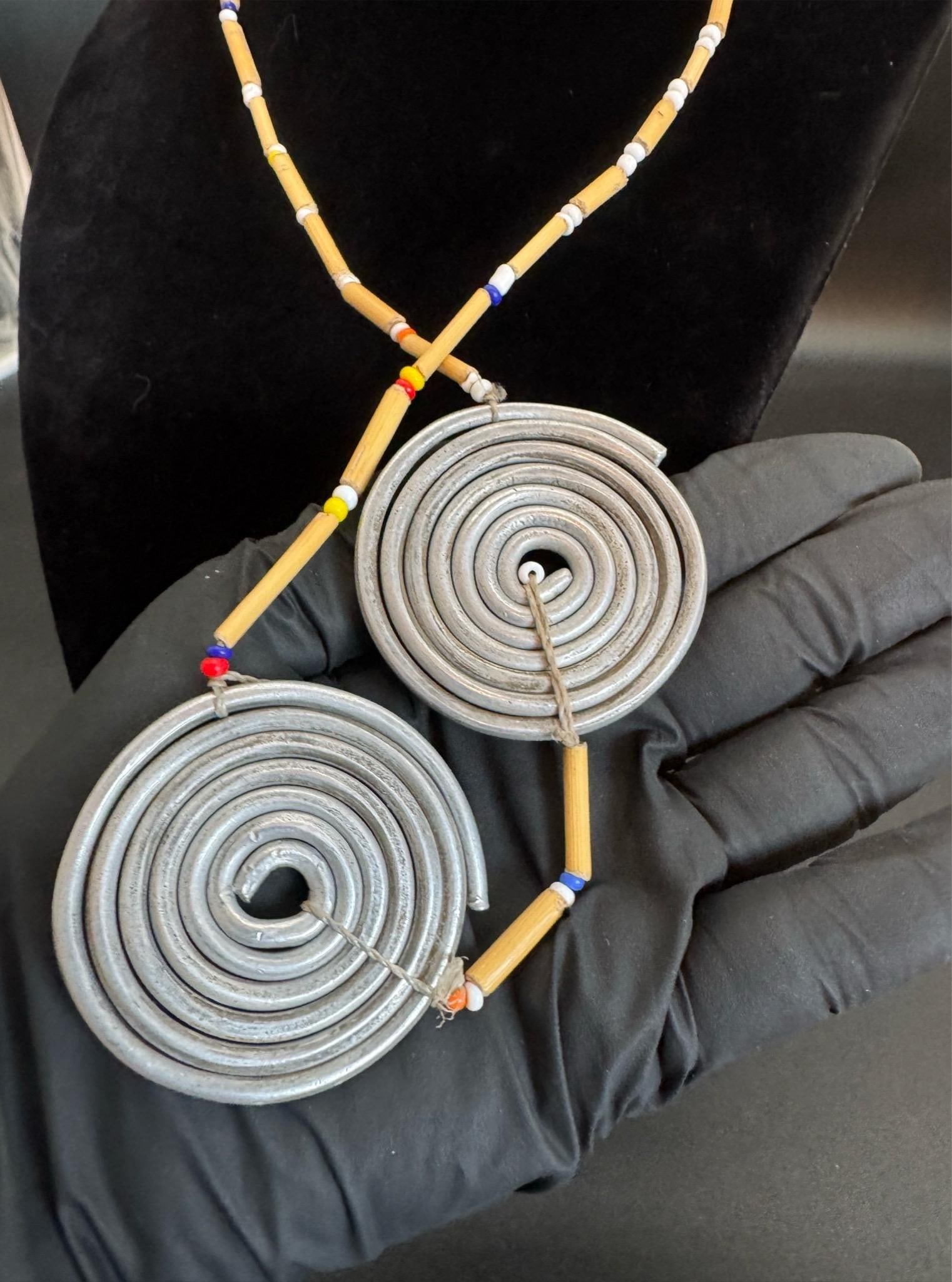 1970s Traditional Masai Surutia Wedding Necklace Set, 2 Pieces - 8