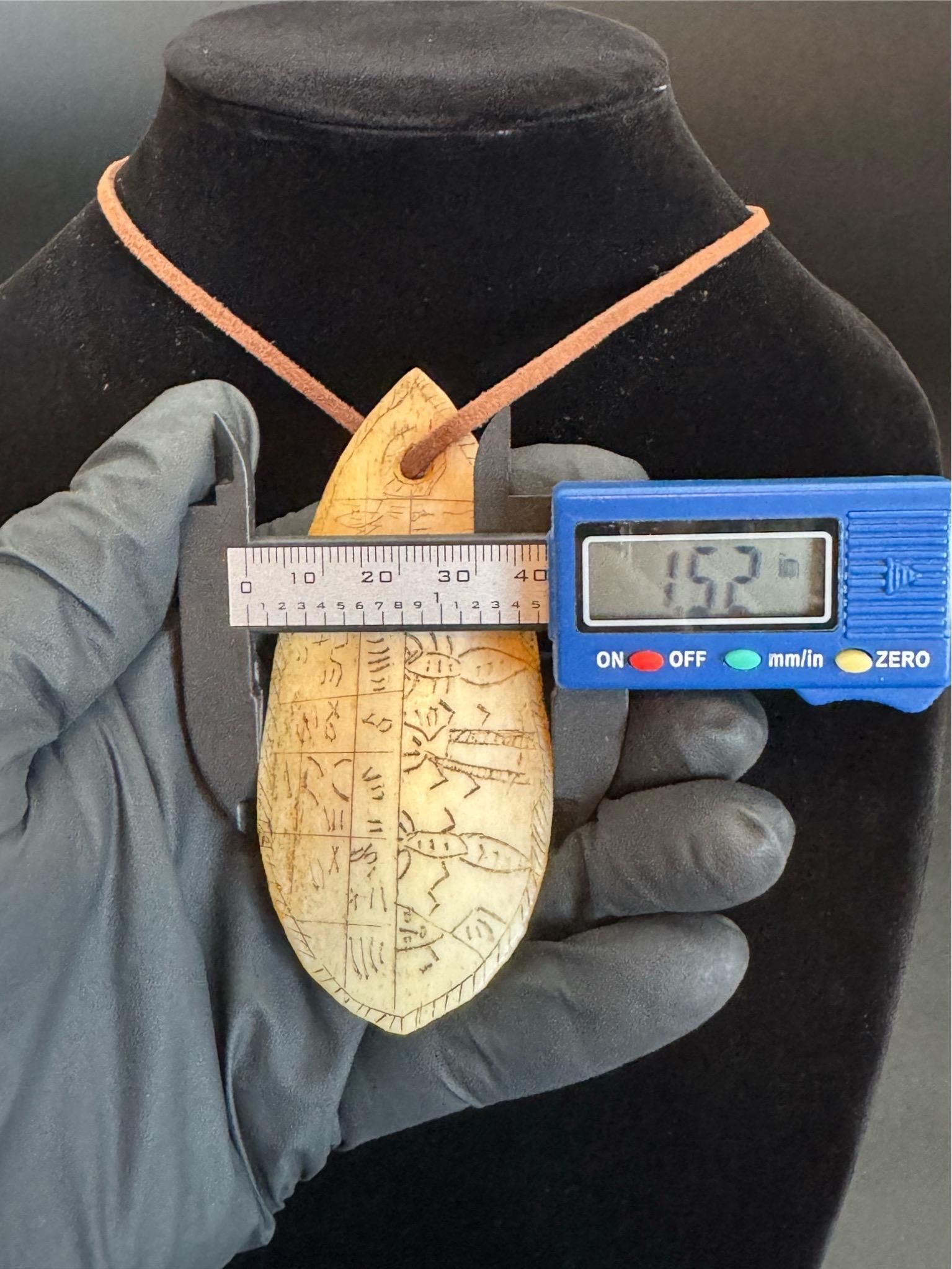 Antique Batak Shaman Calendar Pendant, Porhalaan - 9