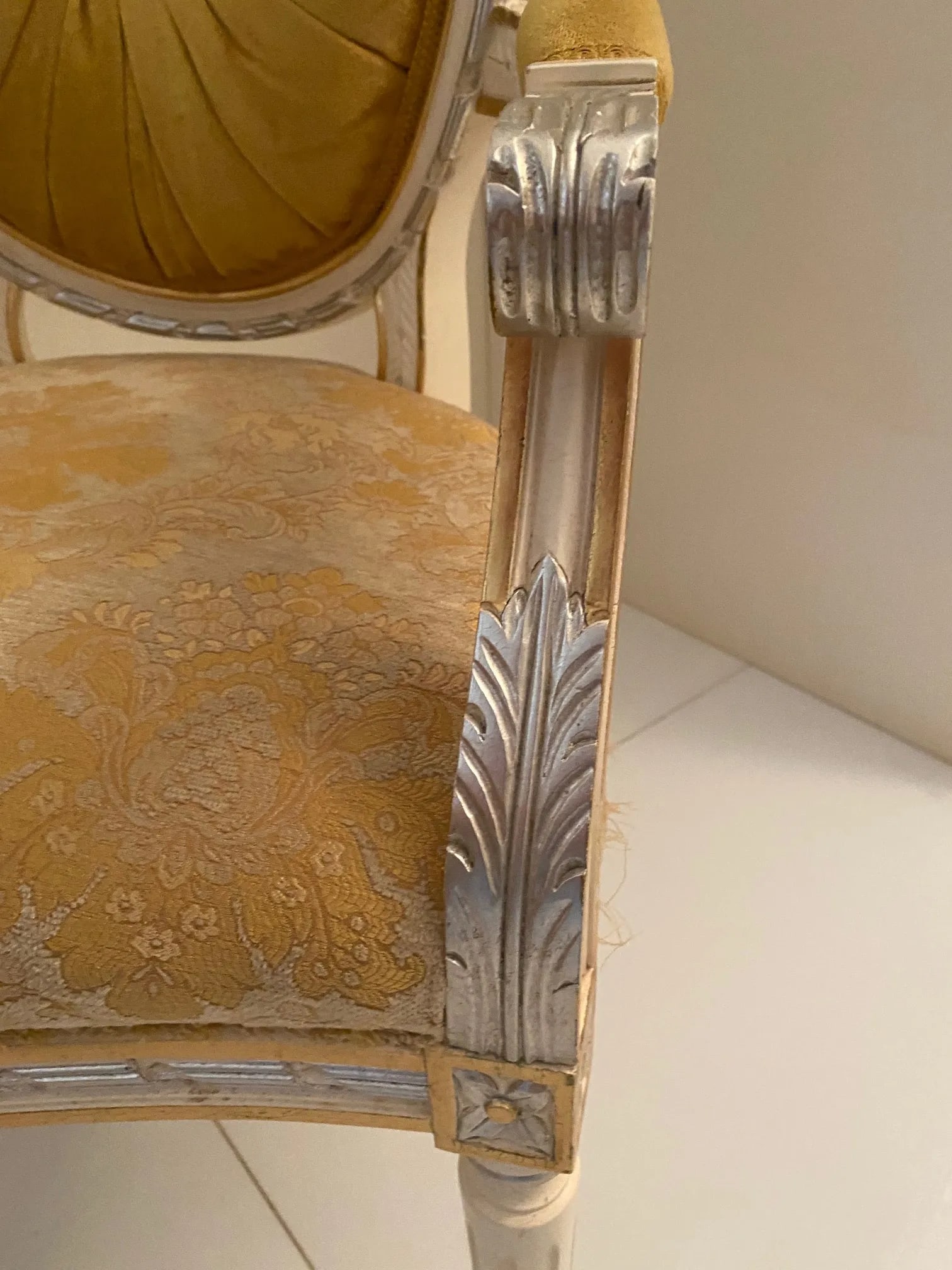 19th Century Reproduction Italian Dining Armchairs by Caspani Tino - Set of 2 - 10