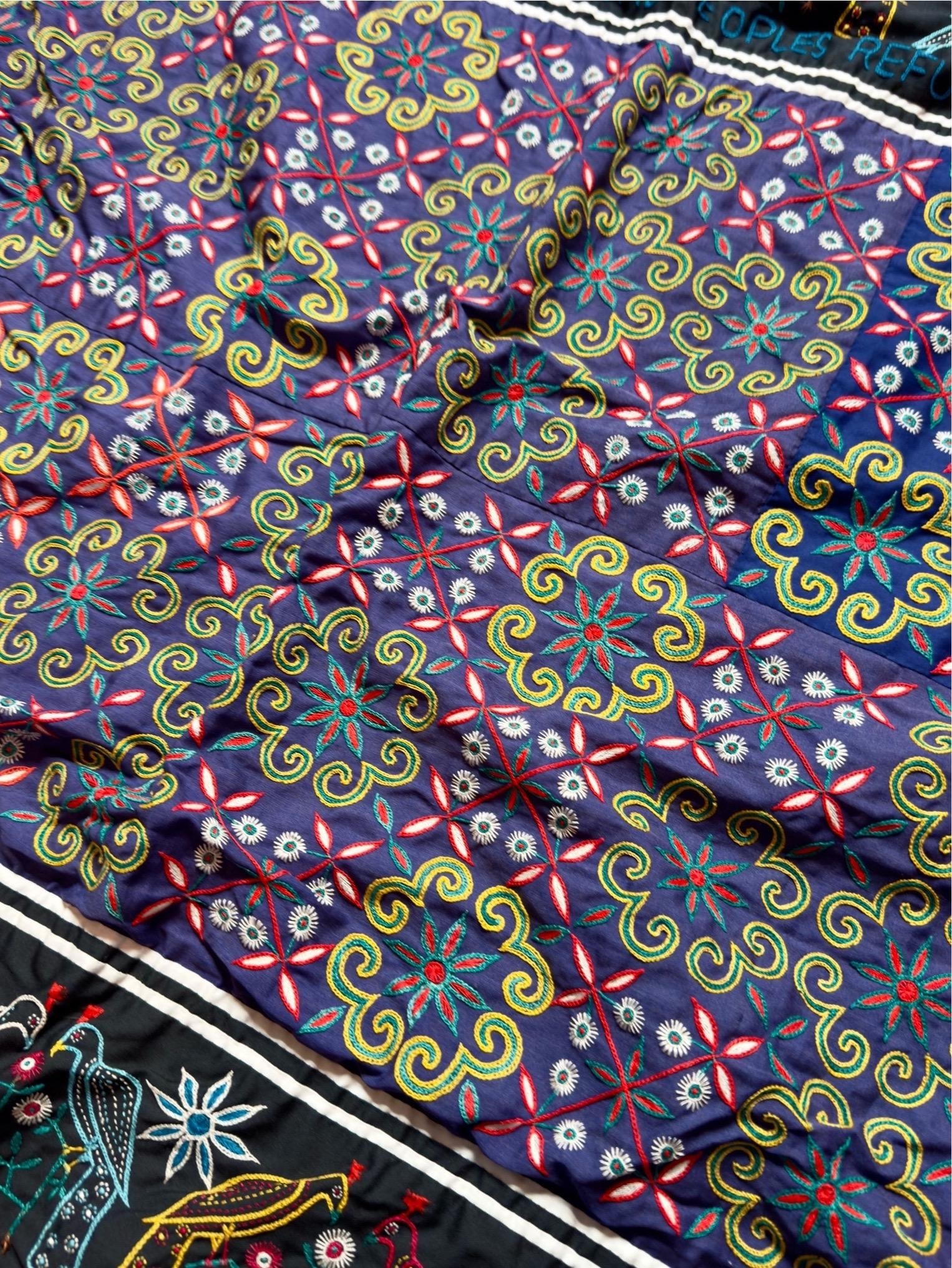 Hmong Hill Tribe Refugee Story Cloth, 1975. - 5