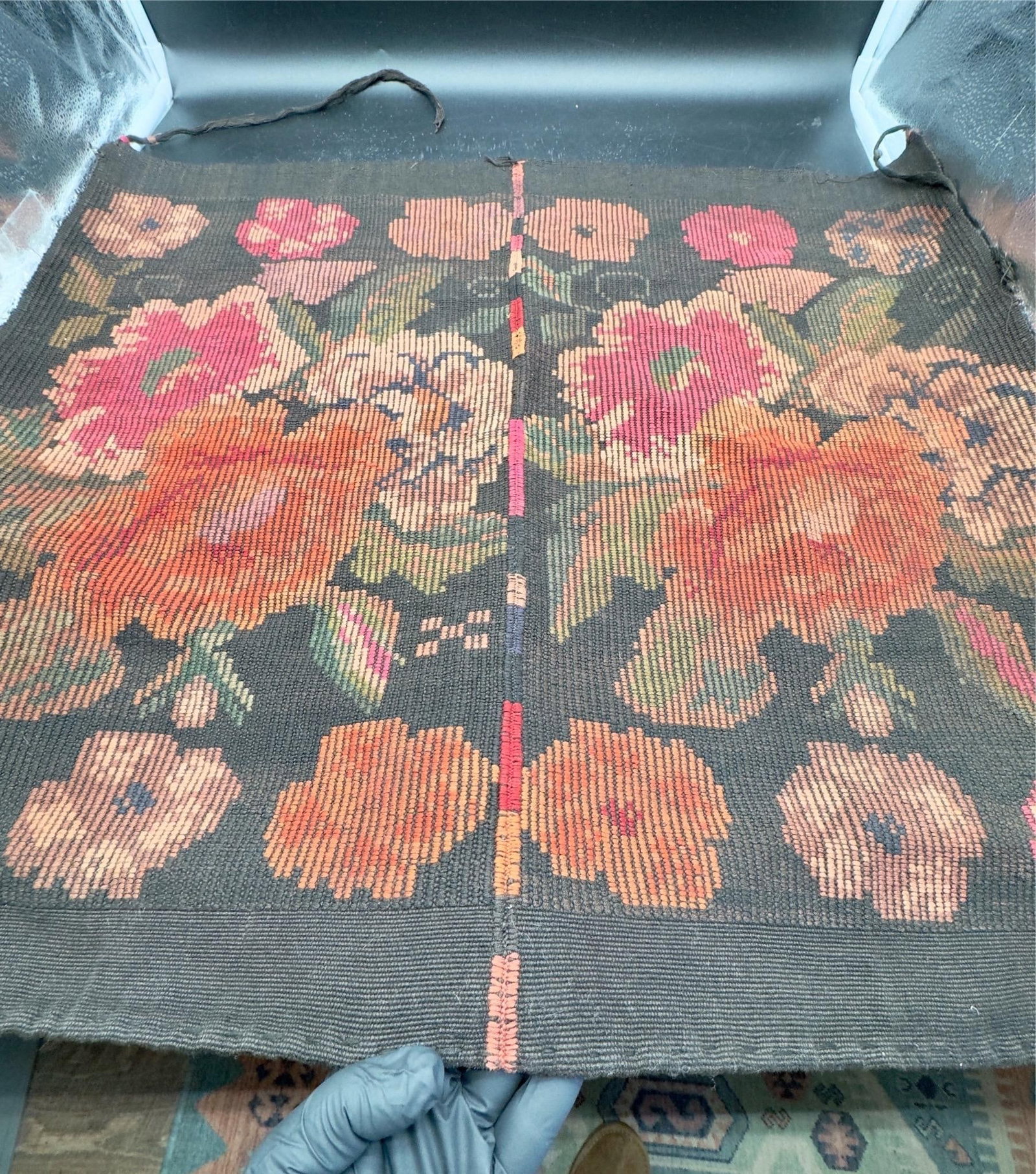 Authentic Handwoven Mayan Huipil Panel - 8