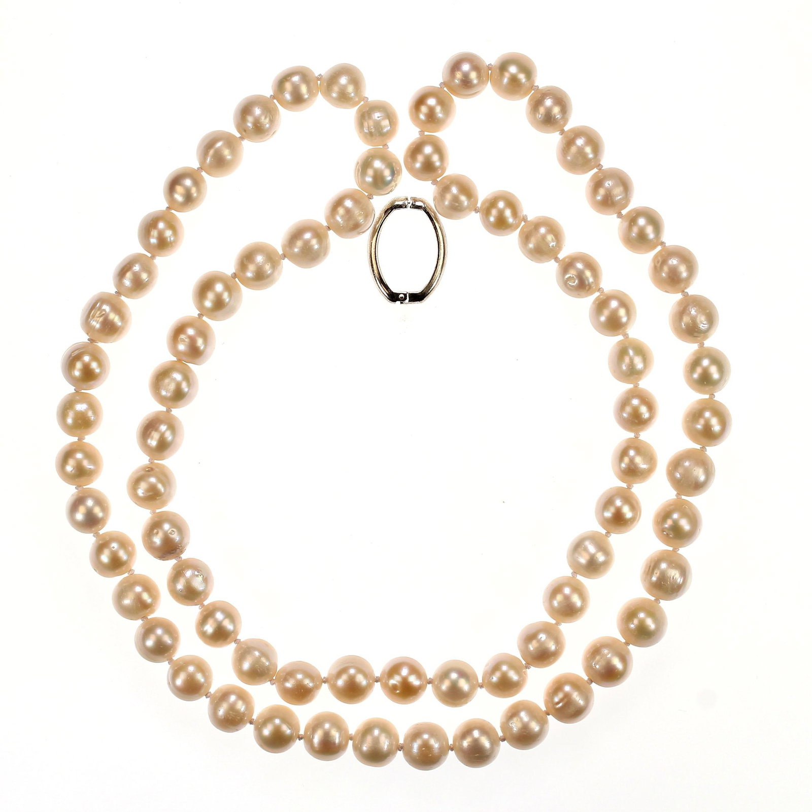 Ajd 35 Inch White Freshwater Pearl Necklace Great Gift - 2