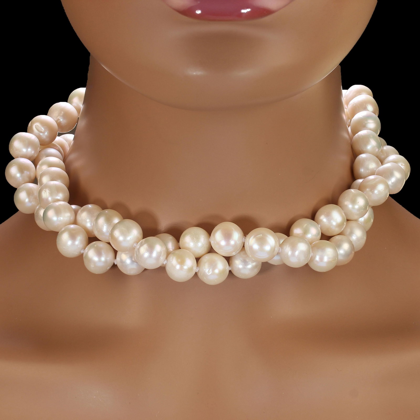 Ajd 35 Inch White Freshwater Pearl Necklace Great Gift - 6