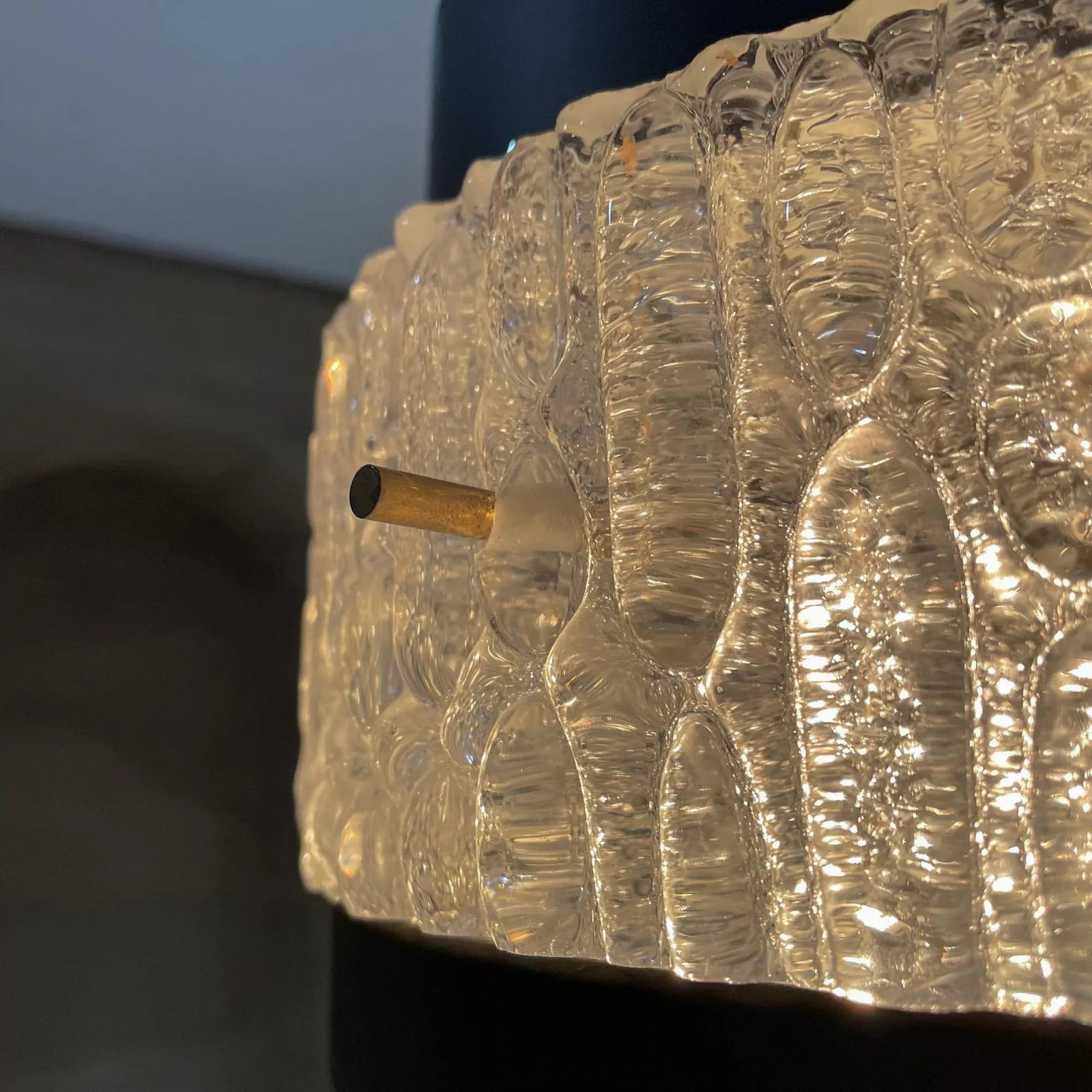1950s Maison Arlus Modernist French Black Crystal Chandelier, France - 5