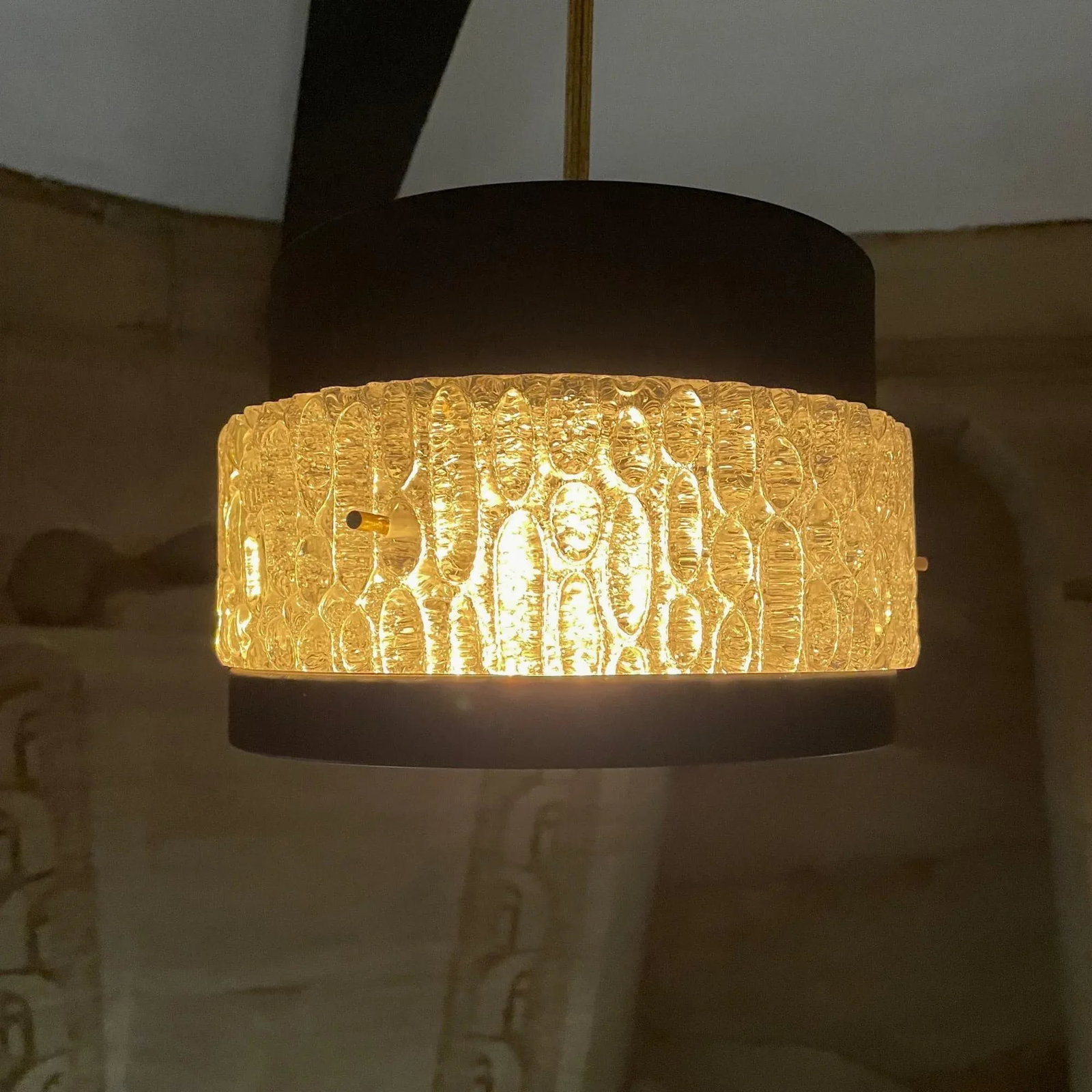 1950s Maison Arlus Modernist French Black Crystal Chandelier, France - 7