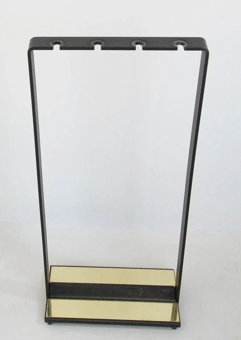 1960's Modernist Pilgrim Brass Fireplace Tools - Set of 5 - 5