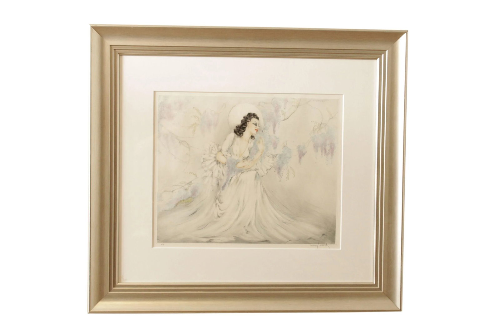 Art Deco Etching, 'Wisteria', by Louis Icart - 13