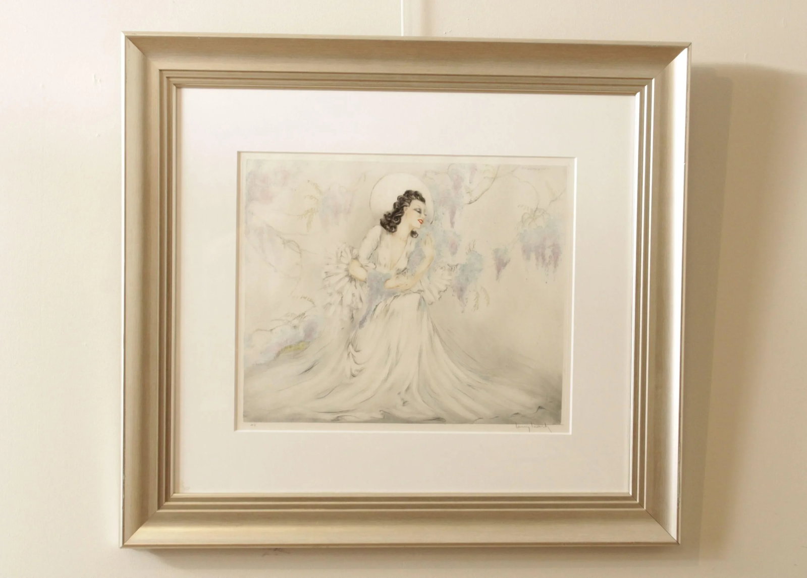 Art Deco Etching, 'Wisteria', by Louis Icart - 2