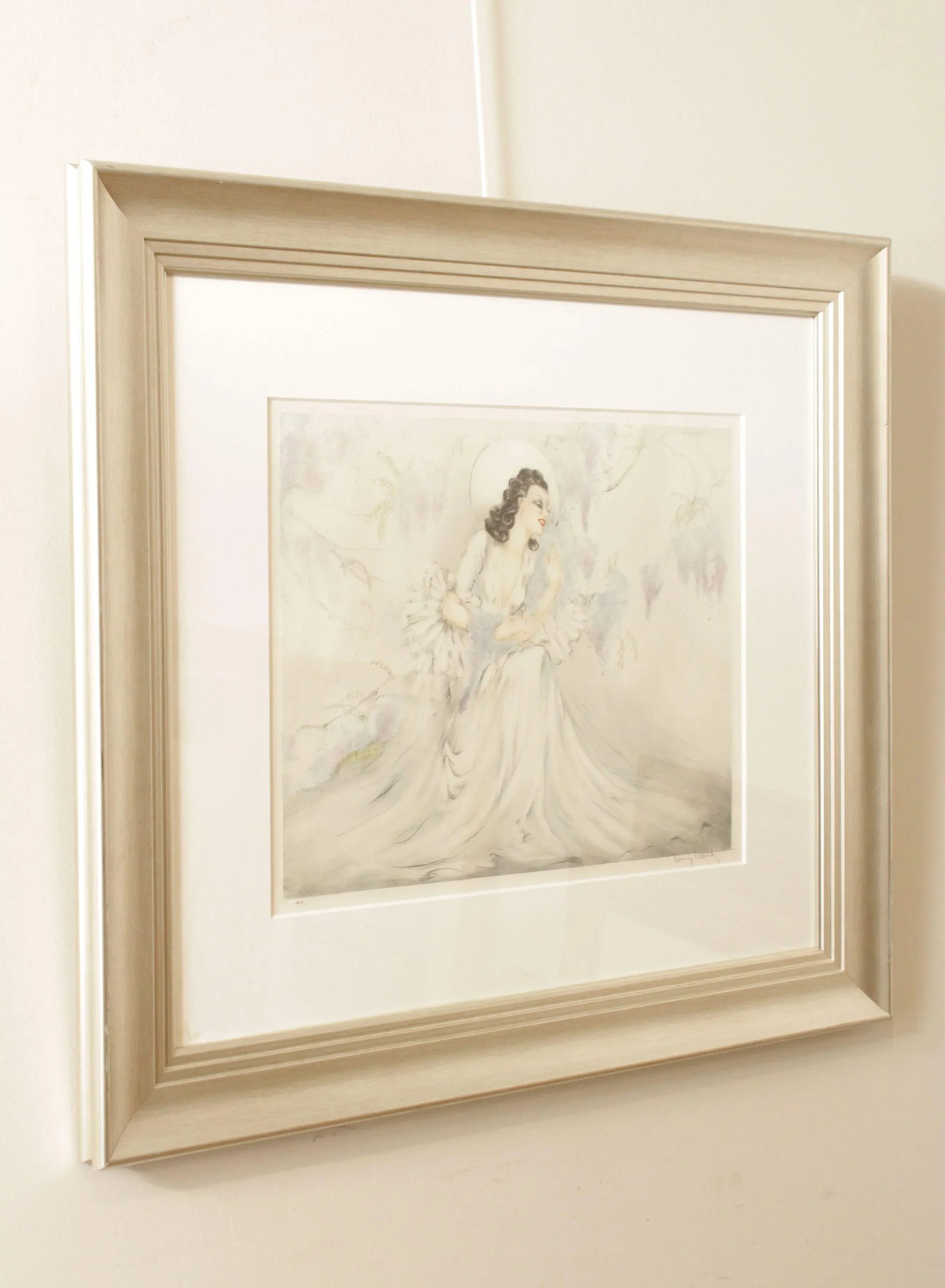 Art Deco Etching, 'Wisteria', by Louis Icart - 3
