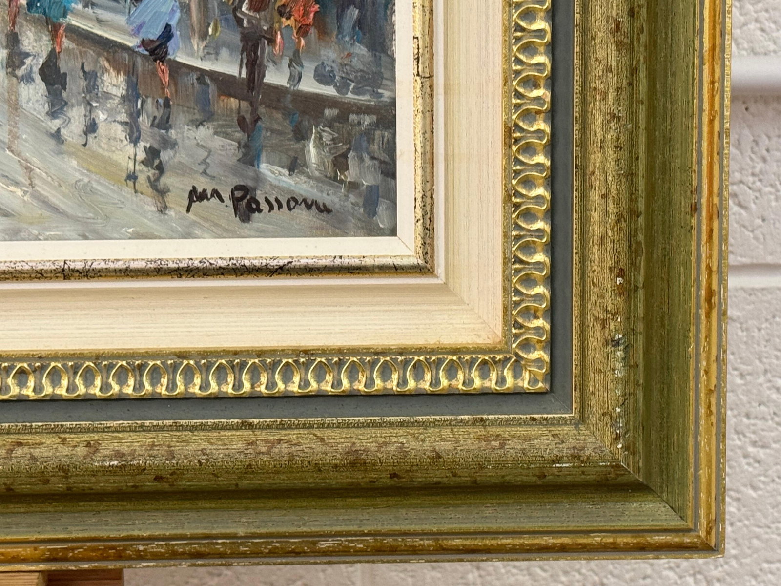 Paris Palais Garnier (Opera House) with Figures 20th Century Post-Impressionism 1975 Circa - 6
