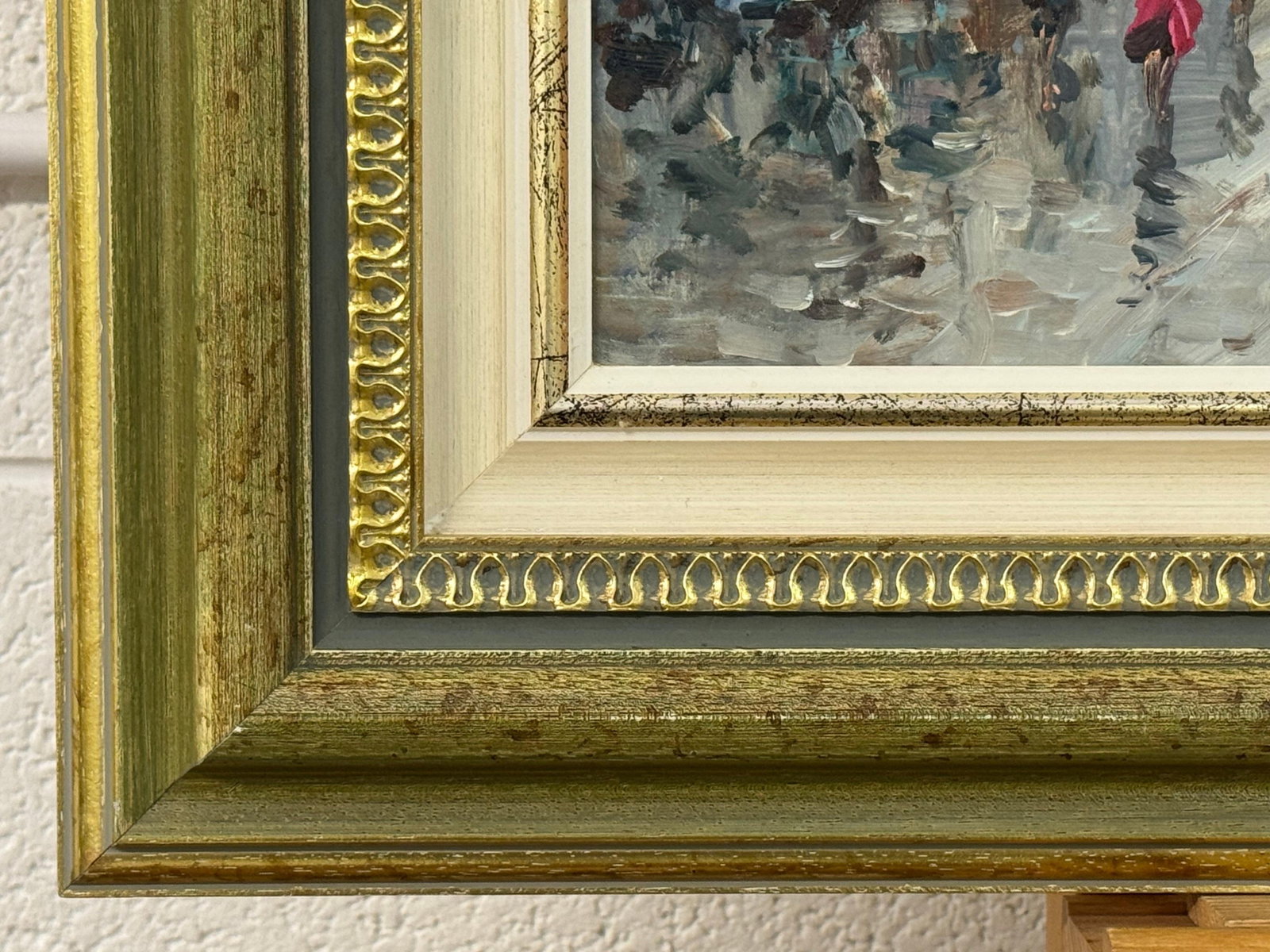 Paris Palais Garnier (Opera House) with Figures 20th Century Post-Impressionism 1975 Circa - 8