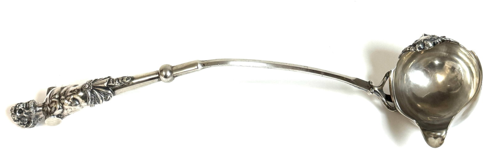 Monumental George Sharp for J.E. Caldwell & Co. Classical Coin Silver Ladle - 12