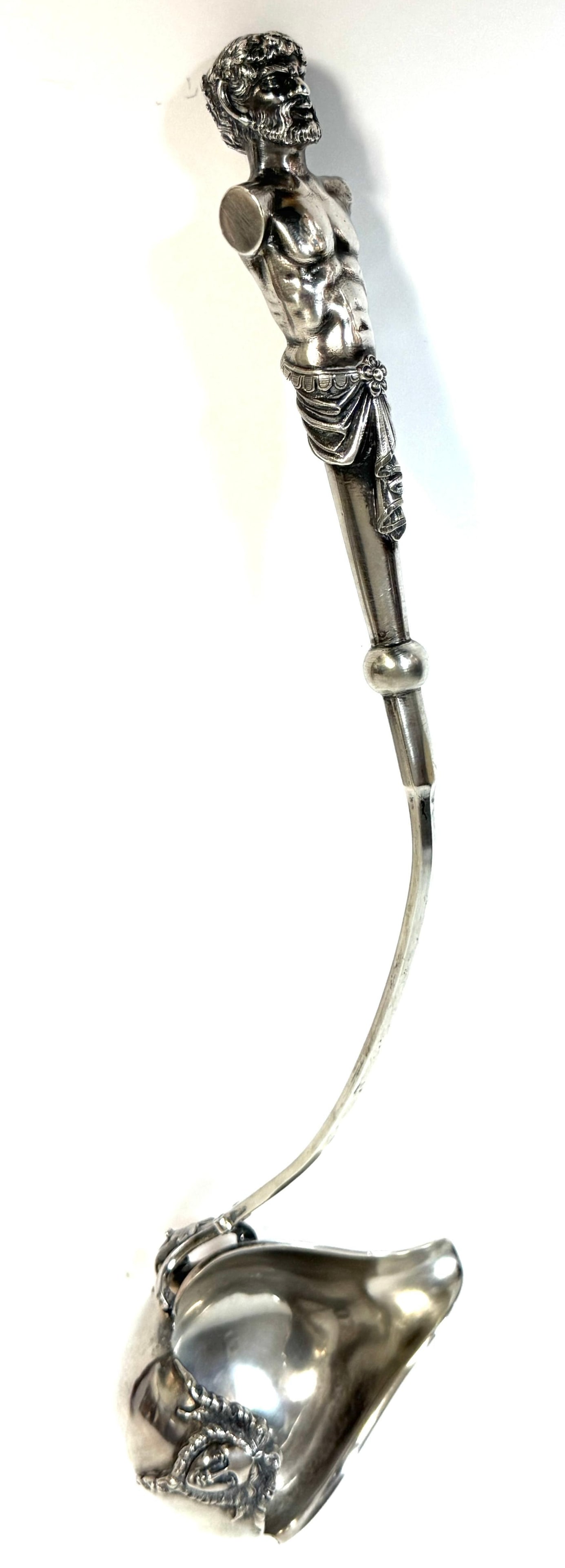 Monumental George Sharp for J.E. Caldwell & Co. Classical Coin Silver Ladle - 13