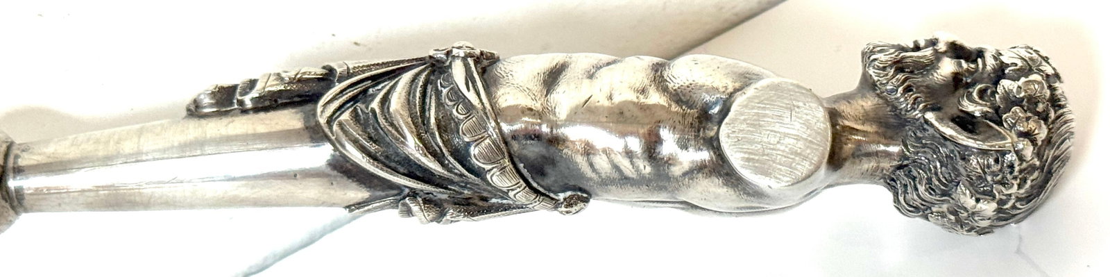 Monumental George Sharp for J.E. Caldwell & Co. Classical Coin Silver Ladle - 16