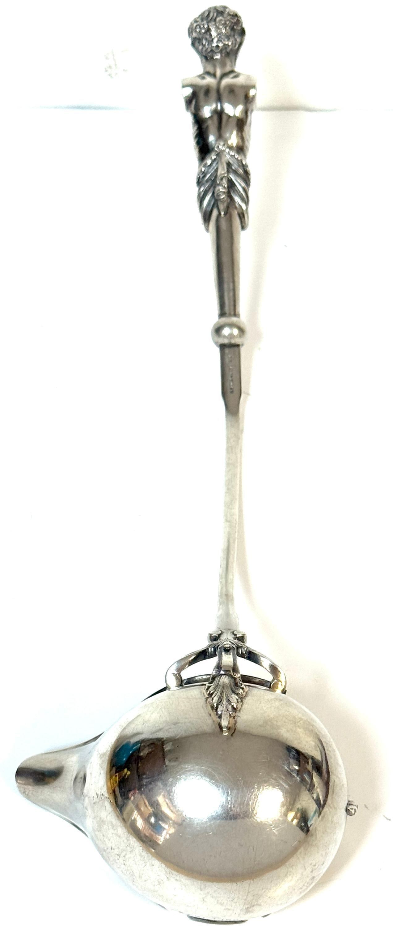 Monumental George Sharp for J.E. Caldwell & Co. Classical Coin Silver Ladle - 9