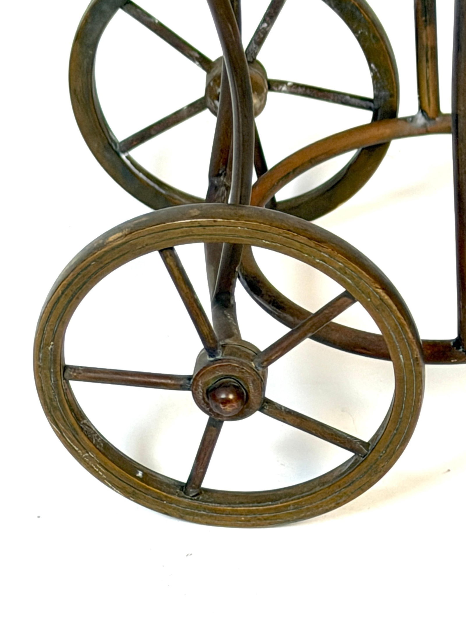 Italian Interwar Industrial Copper Cocktail Shaker with Wheeled Caddy, 1925-35 - 3