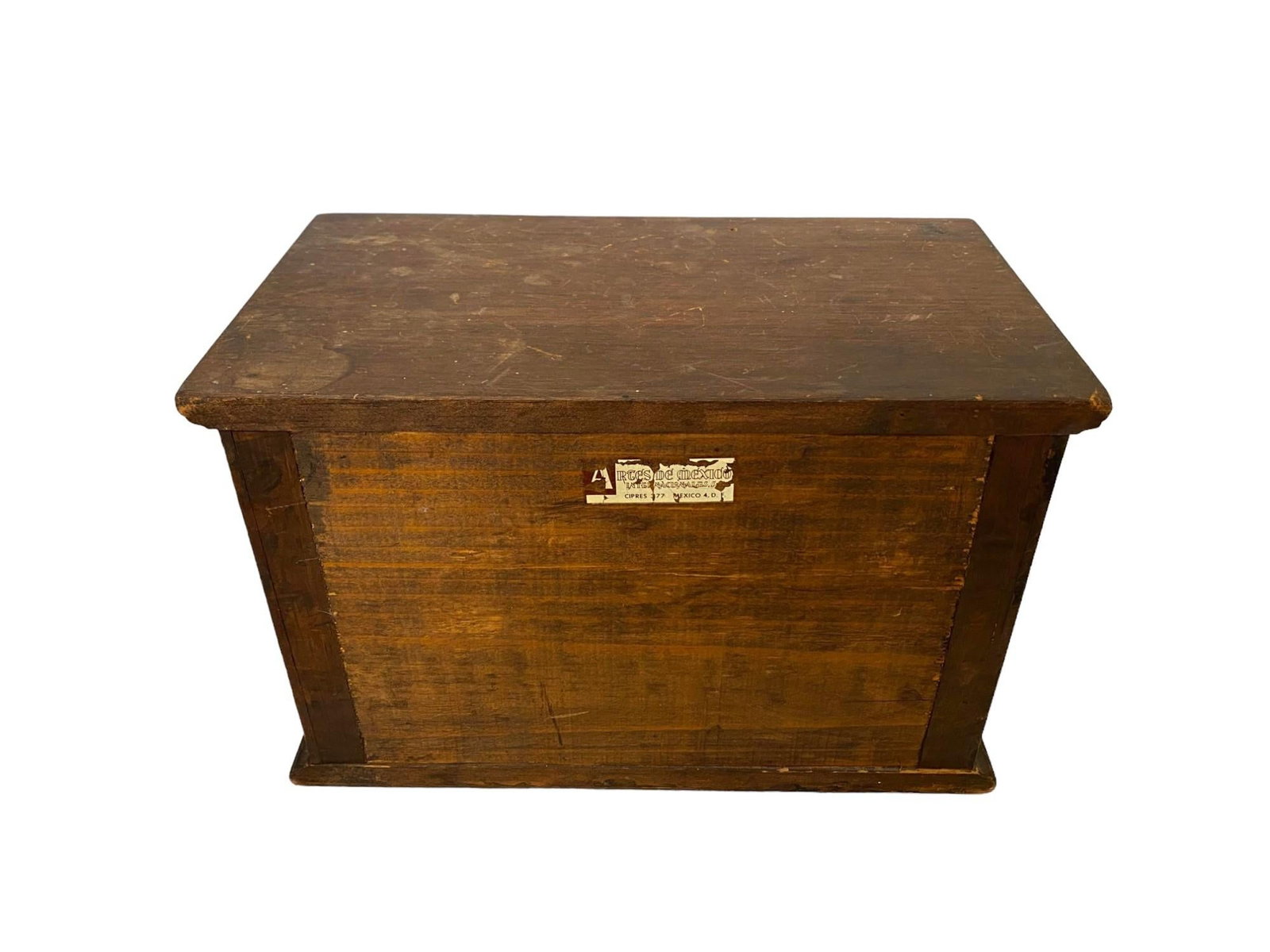 Mid 20th Century Mexican Wooden Tabletop Chest by Artes De Mexico Internacionales - 8