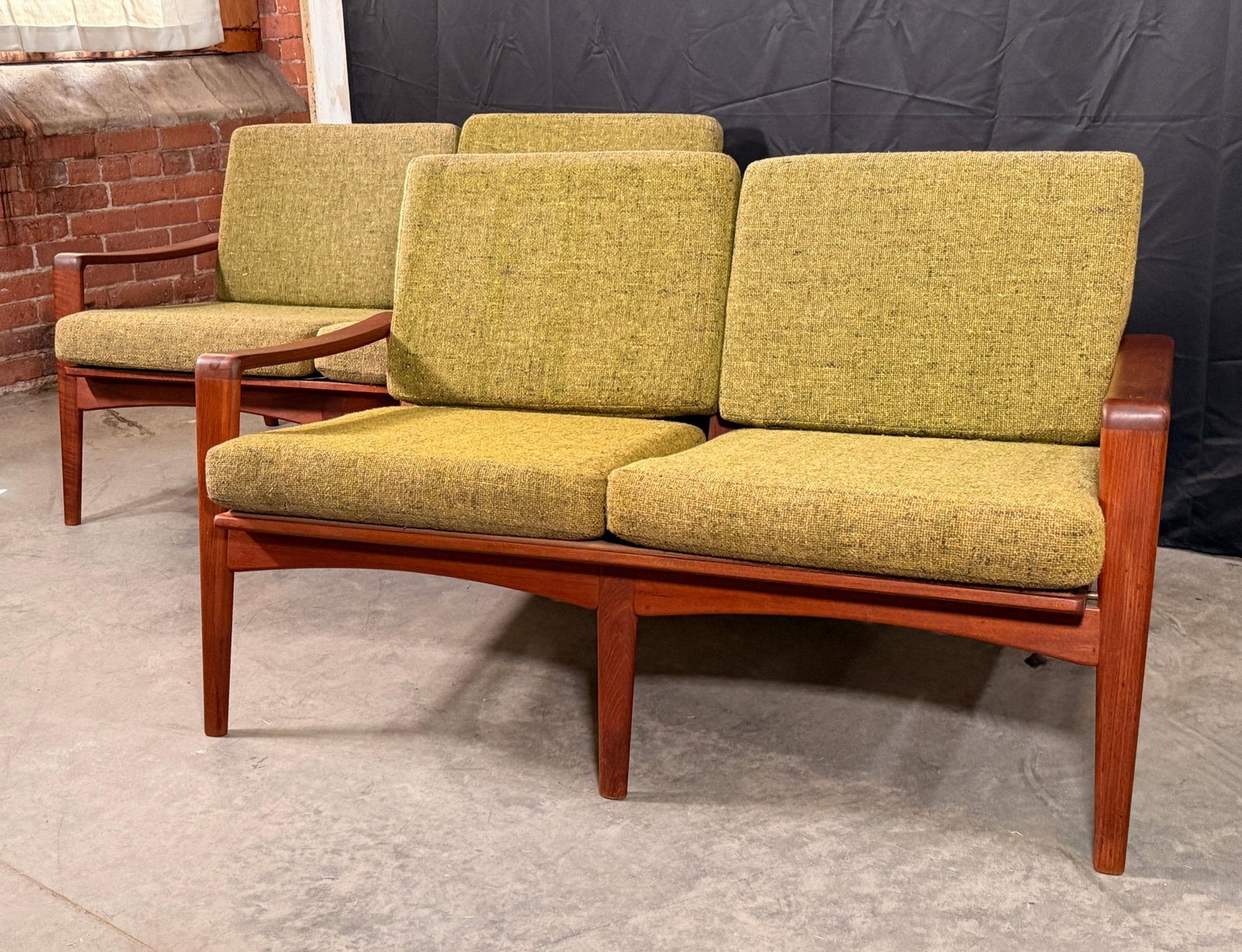 Danish Modern Teak Loveseats by Arne Wahl Iversen for Komfort Denmark, 1960s - A Pair - 4