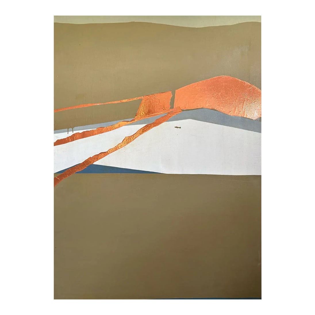 Barbara Beck 1970s Abstract Oil Painting on Canvas Large Scale (1 of 2)
