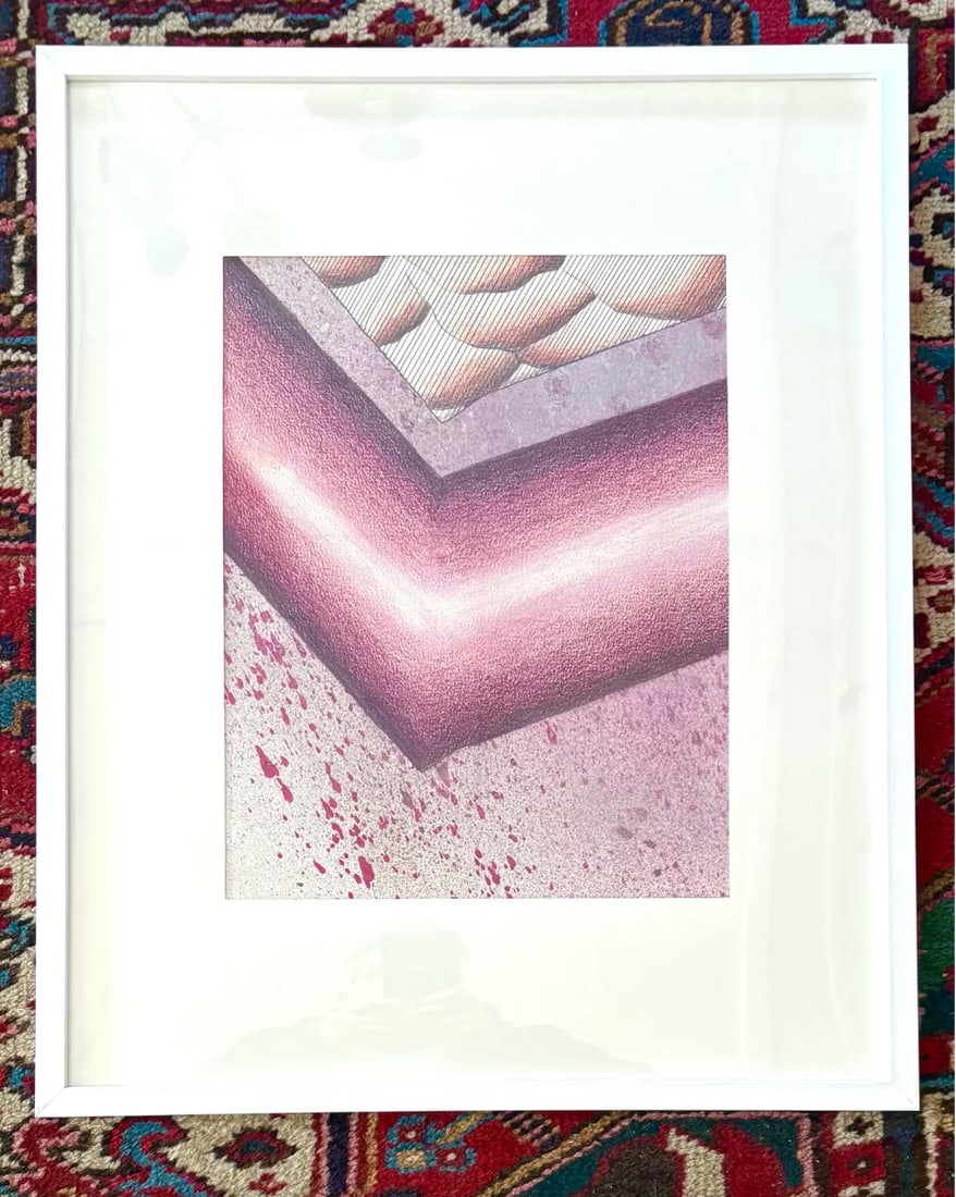 1970s Barbara Beck Mixed Watercolor and Graphite on Paper - Matted - 2