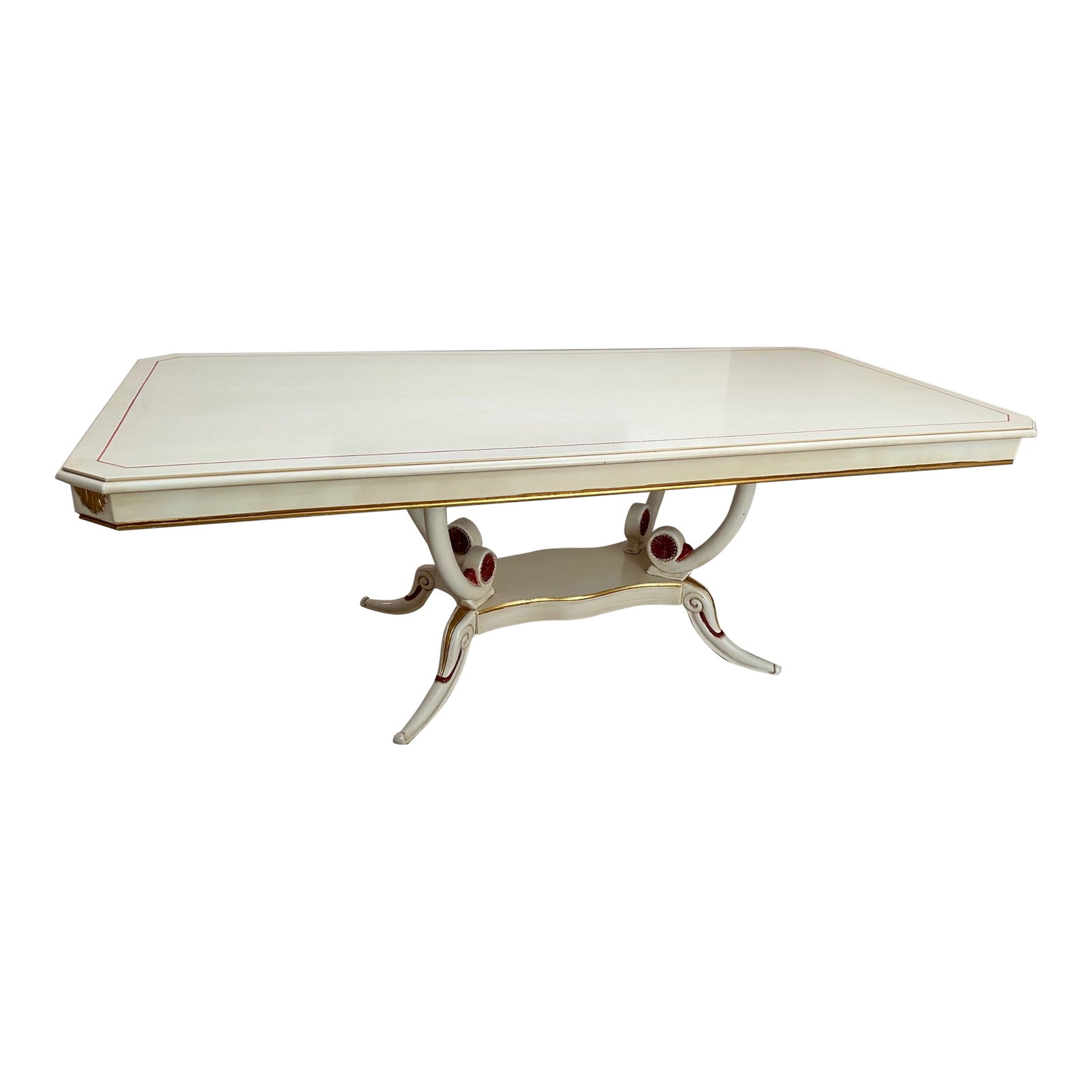 100% Made in Italy Elegant Custom Made Dining Table for 10 Person (1 of 8)
