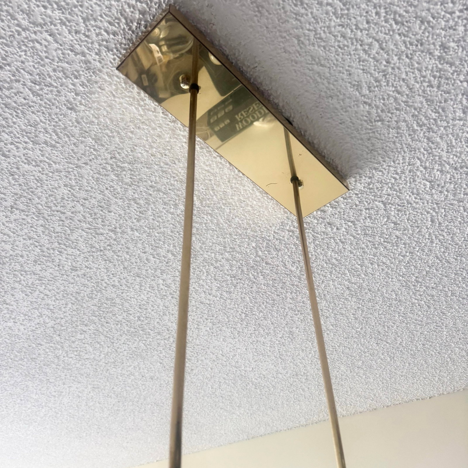 Mid Century Modern Brass Finish and Smoked Lucite Chandelier by Robert Sonneman - 7
