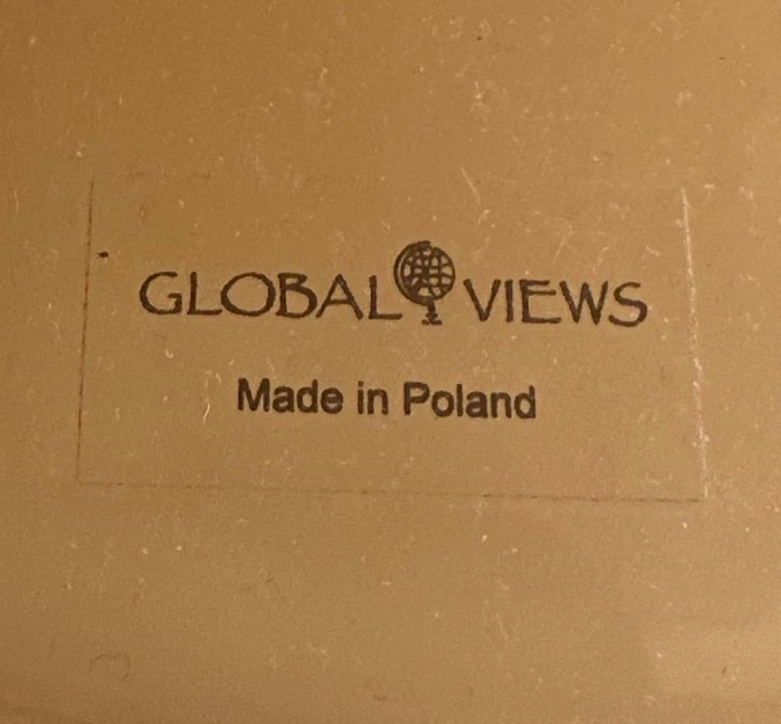 2000s Polish Biomorphic Balloon Glass Lamps by Global Views - A Pair - 11