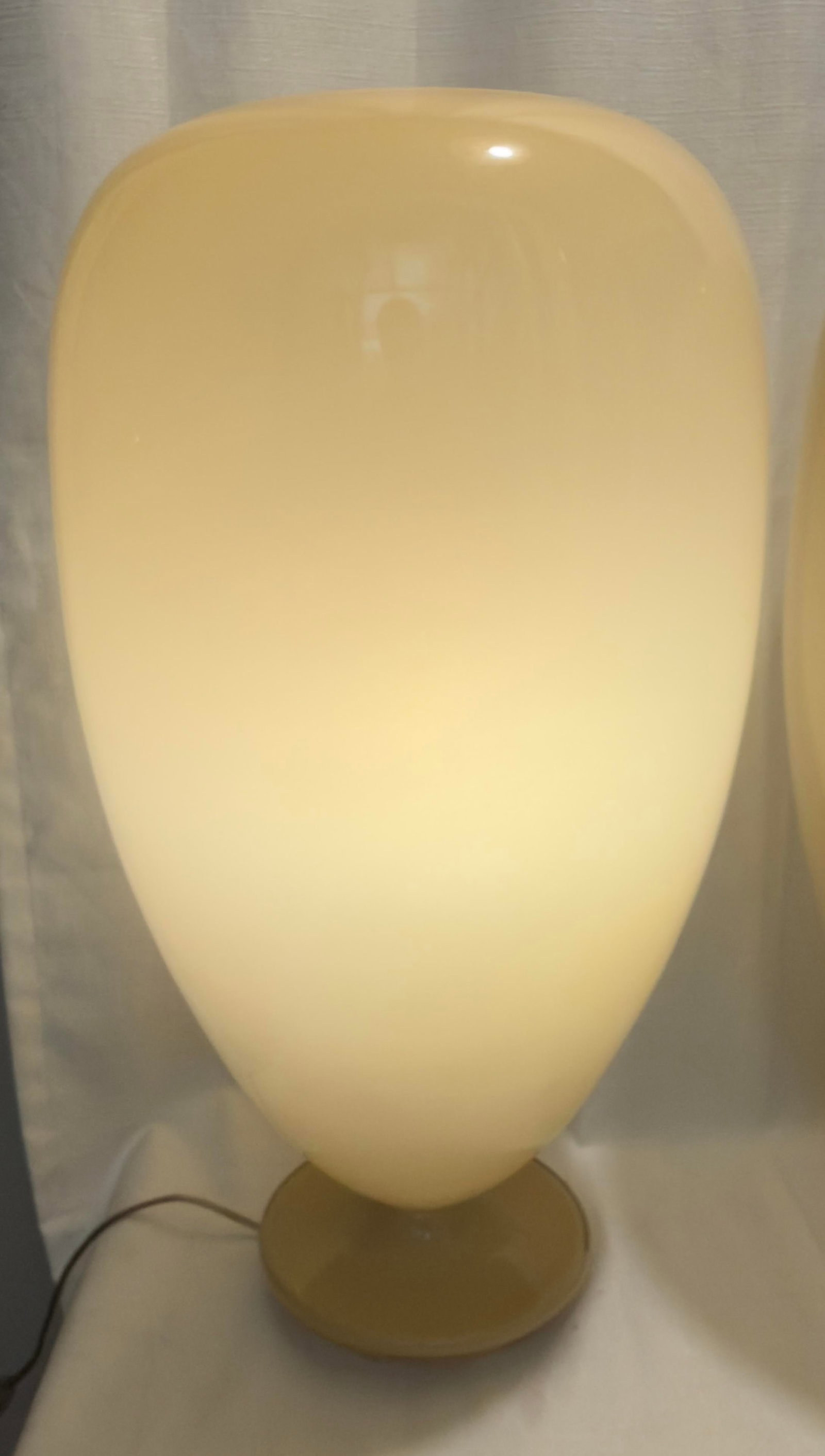 2000s Polish Biomorphic Balloon Glass Lamps by Global Views - A Pair - 7