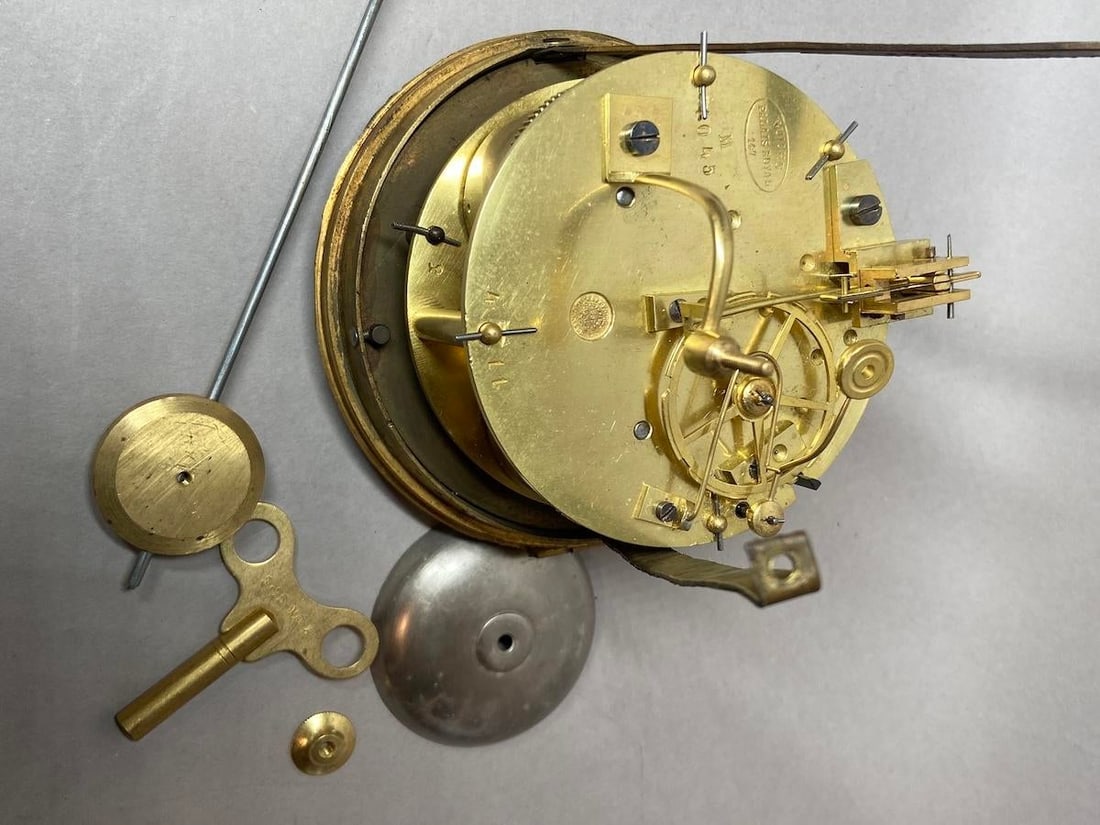 1860s Japy Freres Louis XVI Gold Bronze Sevres Clock - 17