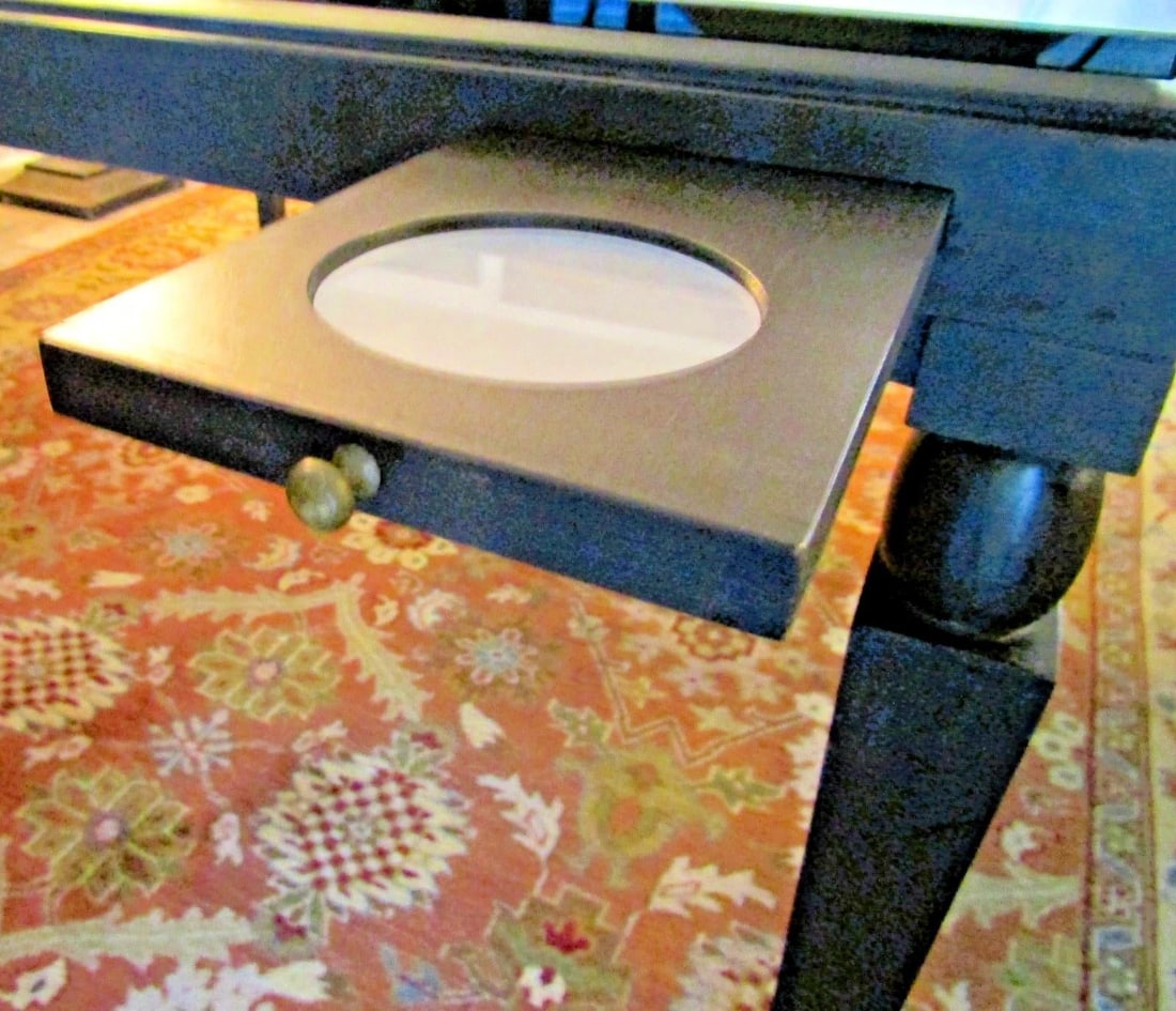 Vintage Mattaliano Large Casino Glass Top Game Table - 11