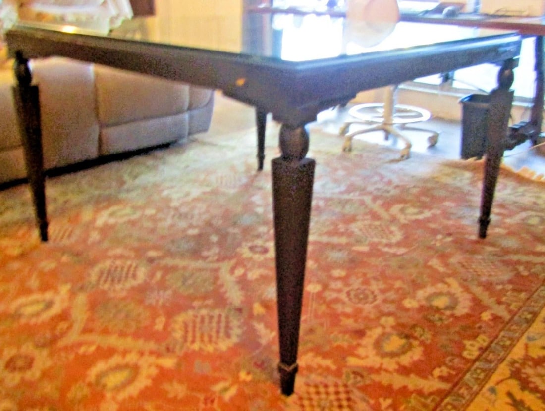 Vintage Mattaliano Large Casino Glass Top Game Table - 7