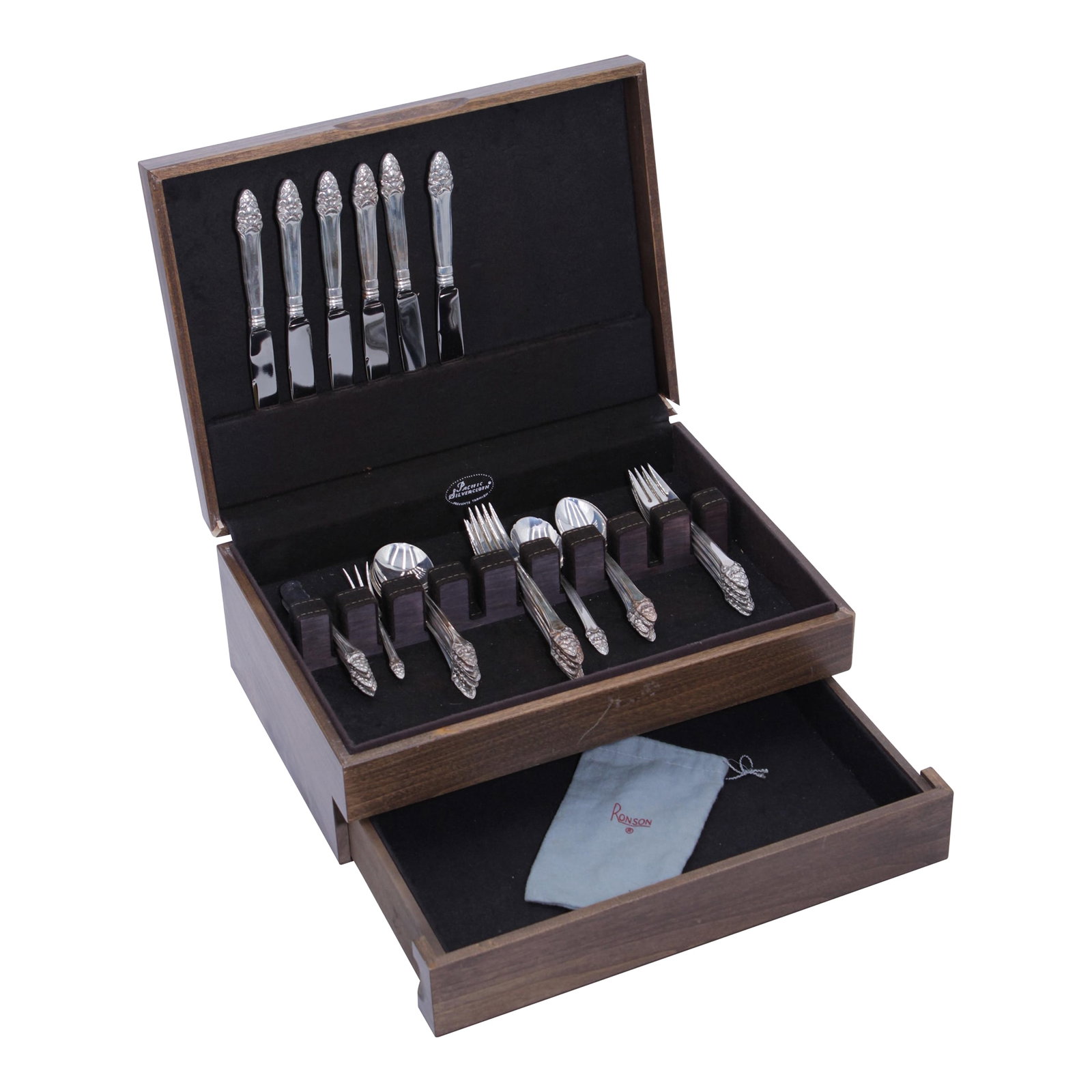Vintage Gorham Sterling Manufactured 37 Piece Silverware Set With Box (1 of 17)