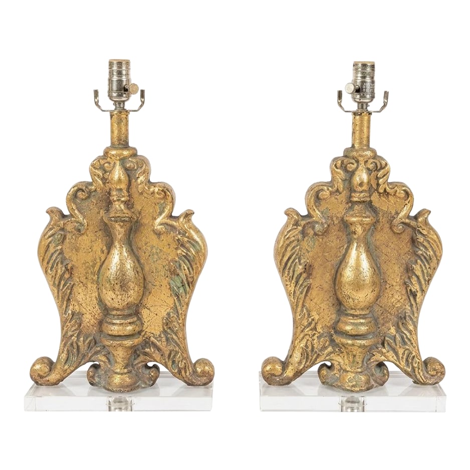 Vintage Palm Beach Regency Hand Gilt Table Lamps - A Pair - Newly Painted (1 of 17)