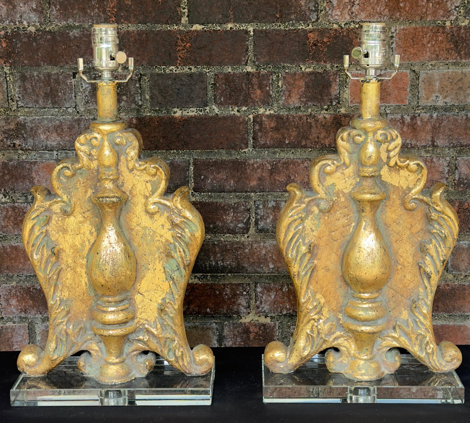 Vintage Palm Beach Regency Hand Gilt Table Lamps - A Pair - Newly Painted - 3