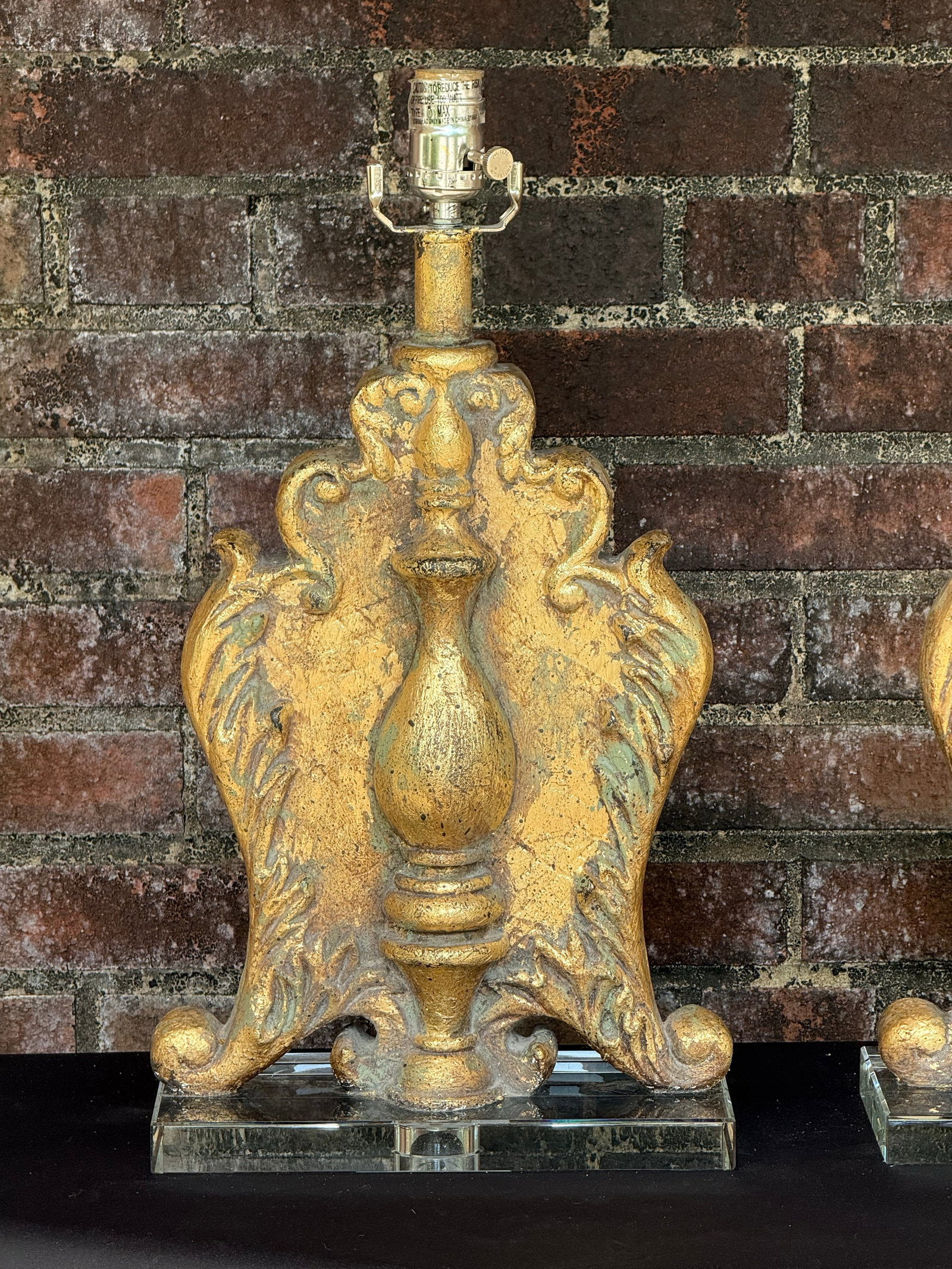 Vintage Palm Beach Regency Hand Gilt Table Lamps - A Pair - Newly Painted - 4