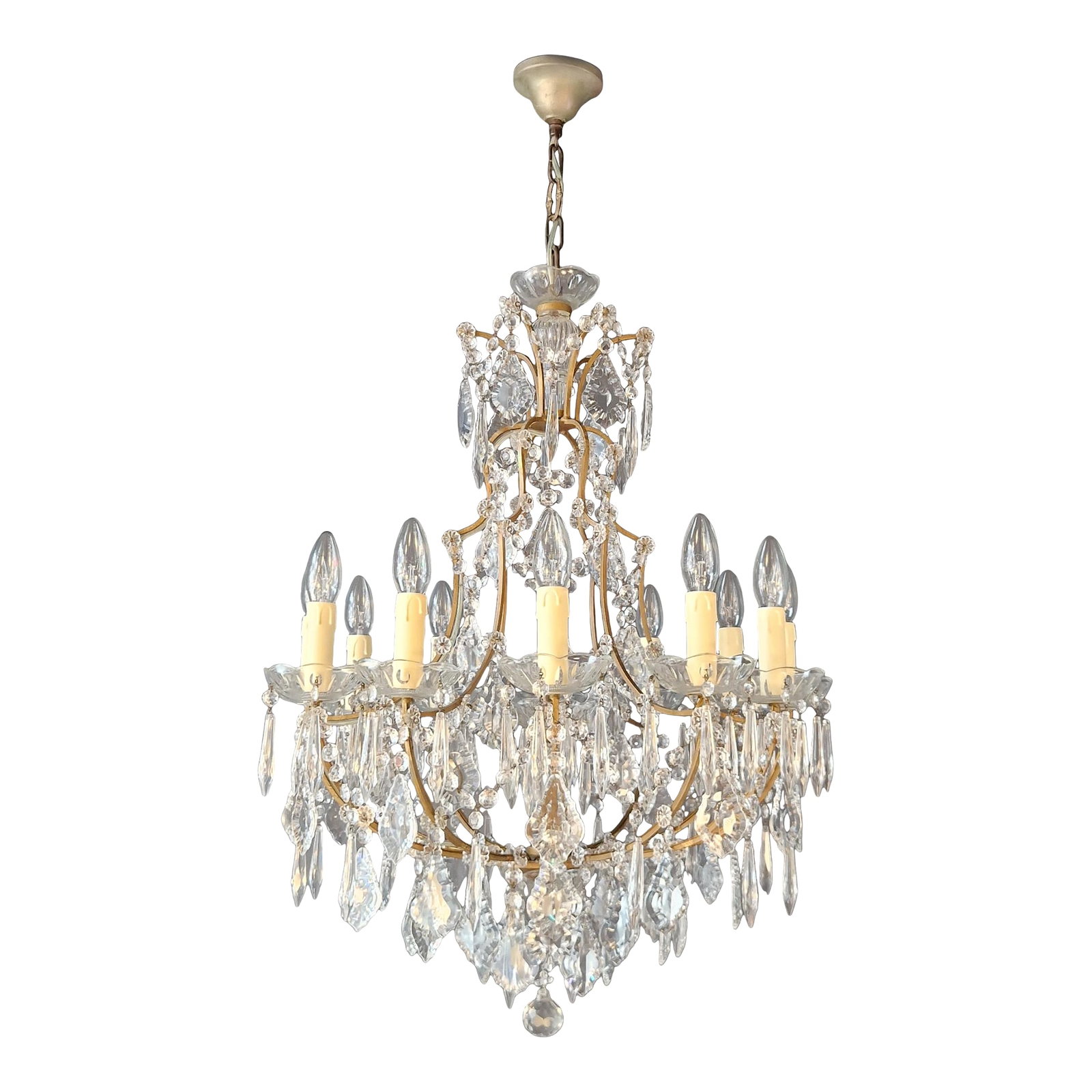 Antique Elegant French-Italian Crystal Chandelier Louis XVI Style Restored (1 of 15)