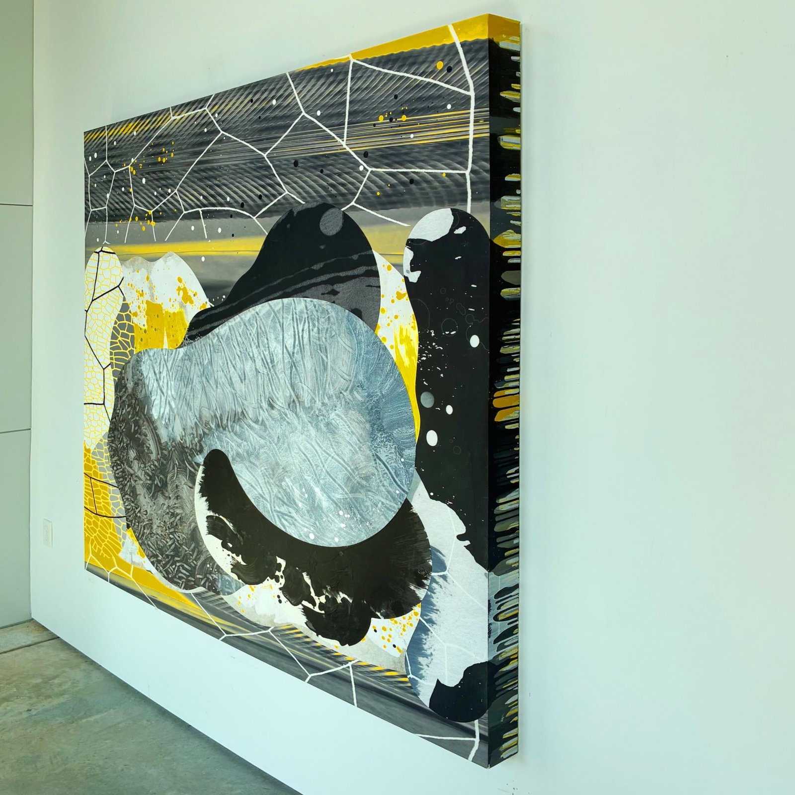 High Pass Gray by Michael DesRosiers Mixed-Media on MDF Panel (2022) - 2