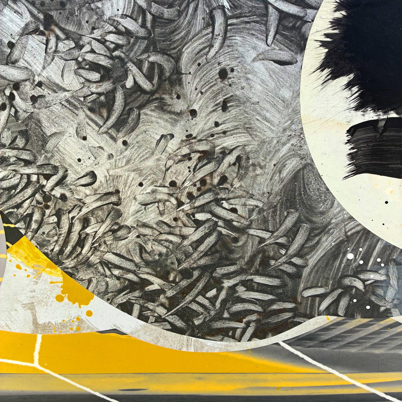 High Pass Gray by Michael DesRosiers Mixed-Media on MDF Panel (2022) - 4