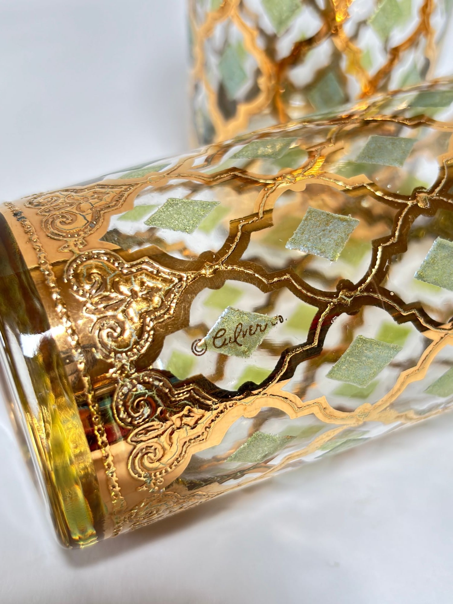 1960s Culver LTD Highball Glasses 22 K Gold Valencia Design - 4